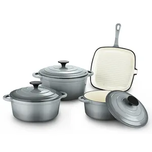 नई लिस्टिंग कच्चा लोहा तामचीनी बर्तन गैर छड़ी cookware