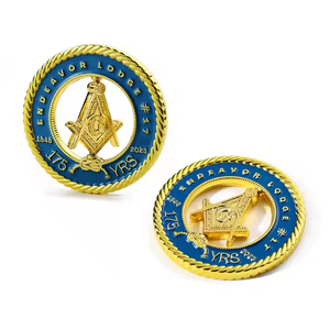 Monete in metallo bianco Die stampaggio in lega di zinco metallo vecchio raro smalto 3D doppio lato oro aquila moneta - Product Image 3