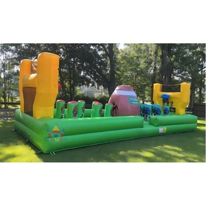 Château gonflable personnalisable sur le thème du football américain avec jeu <span class=keywords><strong>de</strong></span> lancer et attractions gonflables <span class=keywords><strong>de</strong></span> basketball à <span class=keywords><strong>louer</strong></span> - Product Image 6