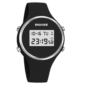 Montre numérique LED SHUAIKE pour filles, nouveau style, bracelet en silicone souple, étanche, chronomètre sportif pour femmes, vente en gros - Product Image 2
