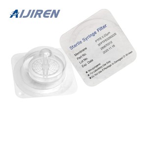 다양한 크기의 멸균 주사기 필터 0.22um 0.45um 기공 크기 13mm 25mm 33mm 직경 PTFE 나일론 CA 재료 실험실 준비