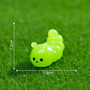 Figurines en résine de mini-caterpillars mignons, miniatures d'insectes en résine, ornements pour jardin féerique, maison de poupée, bonsaï et décoration de bureau - Product Image 6