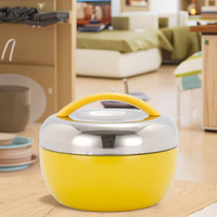 Boîte à lunch en acier inoxydable double couche Cute Eco-Friendly Freshness Conservation 2 compartiments Dual Tier Bento Food
