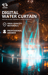 Fuente de agua digital programable de acero inoxidable 304 para exteriores con pantalla de flujo de agua con letras para villas, jardines y piscinas - Product Image 6