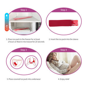 Pakcare Personalizável Hot Cold Perineal Pack para Pós-parto e Hemorróida-Gel Bead Therapy, Ajustável & Reutilizável - Product Image 5