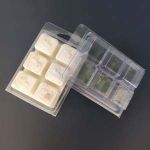 Balmumu clam kabukları PP 6 boşluk beyaz balmumu eriyik kapaklı buzlu blister ambalaj özel fiş balmumu erir kapaklı - Product Image 6