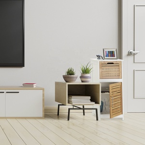 Moderno bagno armadio per la toilette di <span class=keywords><strong>bambù</strong></span> e pannello MDF per la cucina soggiorno Hotel mobili - Product Image 3
