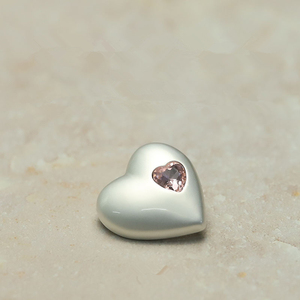 Bán Buôn Phụ Nữ Áo Khoác Áo Len Nút Không Thường Xuyên Bạc Tình Yêu Trái Tim Kim Loại Rhinestone Nút Chân May Nút - Product Image 2