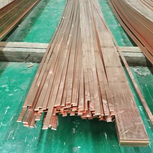 얇은 구리 버스 바 ASTM B280 T2 C1100010 * 5 10*6 10*10 사용자 정의 크기 순수 구리 사각형 바 - Product Image 2