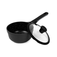 Ensemble de casseroles Smartpan en aluminium moulé sous pression moderne, antiadhésif, base à induction, 6 pièces, ustensiles de cuisine écologiques avec verre trempé