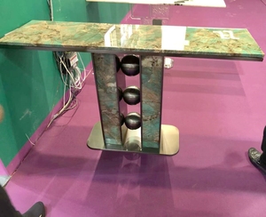 SS topu alt yeşil mermer giriş tablosu ile JS Decorative dekoratif koridor konsol masa 160*45*85CM dikdörtgen yüksek masa - Product Image 5