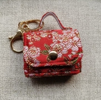 Mini Bestickter Schlüsselanhänger mit Band - Niedliche Kleine Tasche Kreative Heimdekoration Modischer Valentinstag Hochzeit Neuer Taschenanhänger