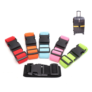 <strong>Personalised</strong> Custom Logo Travel Suitcase Bag Polyester Nylon Adjustable Cross <strong>Luggage</strong> Belt <strong>Strap</strong> With Tsa Coded Lock - Product Image 3