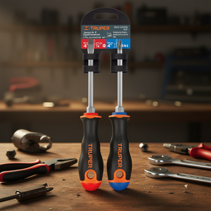 Juego de Desarmadores de Mano con Mango Cómodo Truper DUO-1/4X4B de 1/4" X 4" - Product Image 2