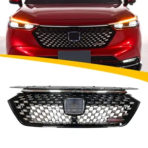 Guards Car Bumpers Auto Parts RS Style Bumper Cover Guards Front Middle Grill Central Grille For Honda HR-V HRV 2021 2022 SUV