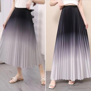 <span class=keywords><strong>กระโปรง</strong></span><span class=keywords><strong>พลีท</strong></span>ไล่สีแฟชั่นใหม่สำหรับผู้หญิง เอวสูง ทรงเอ <span class=keywords><strong>กระโปรง</strong></span><span class=keywords><strong>ยาว</strong></span>ทรงเข้ารูป - Product Image 6