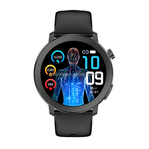 Smartwatch E200 Nero Rotondo con ECG, Ampio Display, Monitoraggio <span class=keywords><strong>Pressione</strong></span> Sanguigna <span class=keywords><strong>e</strong></span> Frequenza Cardiaca, Dispositivo Indossabile Bluetooth - Product Image 3