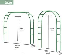 Pergola en métal à assembler librement pour diverses plantes grimpantes, arche de jardin pour mariage, décoration de fête nuptiale, arche large