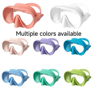 Máscara de Snorkel de Silicona sin Marco Personalizable, Gafas de <span class=keywords><strong>Buceo</strong></span> con Lentes de Vidrio Templado Antivaho - Product Image 5