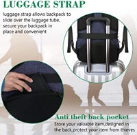 Sac à dos unisexe élégant de style coréen, résistant à l'eau, en polyester Oxford, pour ordinateur portable, design décontracté pour les étudiants et les voyageurs