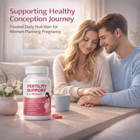 Complément de fertilité pour femmes, formule prénatale, santé reproductive, capsules d'équilibre hormonal, marque personnalisée, vente en gros