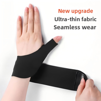 Attelle de poignet sportive respirante en Spandex avec protection des doigts et fixation par auto-agrippant pour le maintien du pouce