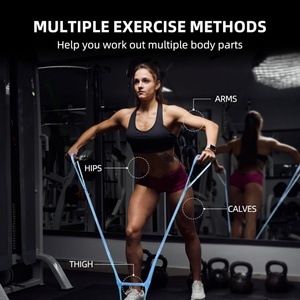 Entraînement de récupération, bande de résistance réglable à <span class=keywords><strong>7</strong></span> anneaux, programme de remise en forme, exercices d'étirement - Product Image 5