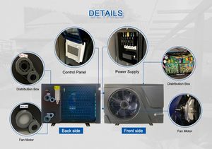 Bombas de Calor Aire-Agua de 10.5kw y 25kw, Alto COP, Inverter DC, Bomba de Calor para Piscina, Calentador de Piscina, Agua Caliente para Bañera - Product Image 5