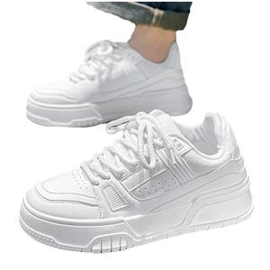 Nouvelles chaussures à lacets pour hommes avec semelles épaisses, talons surélevés, tige en mesh respirante, design antidérapant, chaussures de marche décontractées - Product Image 4