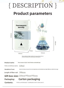 Diffuseur de parfum d'ambiance de luxe en verre avec bâtonnets, parfum personnalisé, longue durée, écologique, fait main, sans alcool, en gros, grand format - Product Image 5