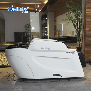 Elektrischer Friseurstuhl für Friseursalon und Barbershop mit Wasserzirkulation, Ganzkörpermassage und Kopf-Spa-Funktion, Waschliege für Haarwäsche - Product Image 2