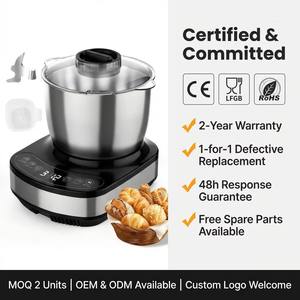 Mélangeur à pâte <span class=keywords><strong>professionnel</strong></span> 7L avec balance intégrée et fonction de fermentation 28-40°C, moteur en cuivre CC 200W, <span class=keywords><strong>pétrin</strong></span> électrique pour boulangerie - Product Image 6