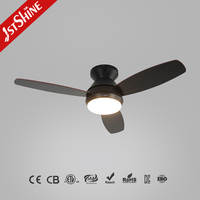 Ventilateur de plafond 1stshine 42 pouces avec pales en bois, style contemporain pour salon et chambre, avec assistant vocal et lumière LED