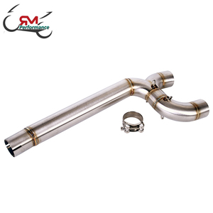 Moto tuyau d'échappement slip-on évasion moto lien moyen tuyau connecter tube pour Yamaha fz6 échappement S2 FZ6N FZ6S <span class=keywords><strong>FAZER</strong></span> 2004-2010 - Product Image 2