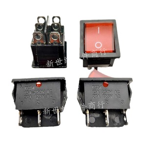 KCD4-201H-B Rocker <b>Switch</b> 16A 250VAC DPST On Off With Red Indicator <b>Light</b> Screw Terminal - Product Image 5