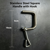 Pince de table industrielle pour machine à pâtes, en acier inoxydable, réglable, ouverture 9 cm, support de montage robuste pour établi, OEM ODM