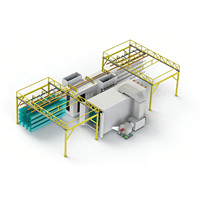 Ligne de peinture électrostatique en poudre entièrement automatique pour profilés en aluminium sur mesure, ligne de revêtement en poudre automatique