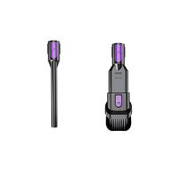 Plus de 50min 3 vitesses lumière LED sans fil bâton de voiture aspirateur avec filtre Hepa léger sans sac pour une utilisation à sec uniquement