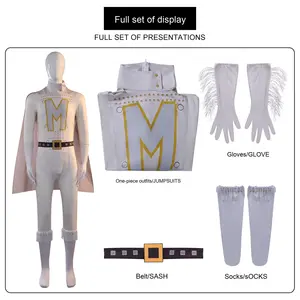 Echo Halloween <span class=keywords><strong>Super</strong></span> Villain Cosplay Costume Cape une pièce pour adultes unisexe - Product Image 2