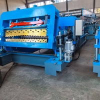 Máquina Formadora de Rollos de Lámina Corrugada para Silo de Granos, para Techos, Galvanizada, de Plegado en Frío, Automática, con Motor Hidráulico