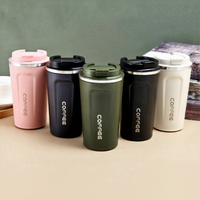 Mug isotherme en acier inoxydable 380 ml 510 ml, thermos à vide, populaire auprès des vendeurs FBA, température applicable