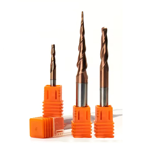 Fresa de Bola Cónica de Carburo Sólido de Precisión HRC55, 2 Filos, Grado de Conicidad de 0.25 mm para Mecanizado CNC de Madera - Product Image 1