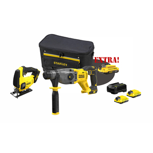 STANLEY 18V V20 SDS-Plus Kit Trapano Demolitore Rotativo Brushless UTP0045/UTP0159 con Sega Alternativa a Batteria Italia - Product Image 1
