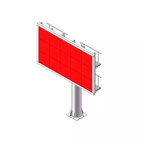 Cartelera Digital de Doble Cara para Carreteras, Pantalla LED P4P6P8 para Exteriores