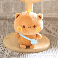 Porte-clés en peluche courte Yier Bubu, personnage de dessin animé, poupée de film et de télévision, jouet en peluche doux, accessoires de sac, pendentif décoratif, cadeaux pour couple