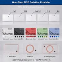 Carte-clé RFID NFC personnalisée en PVC pour hôtel, 13,56 MHz encodée, vierge ou préprogrammée, vente en gros directe usine
