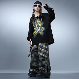 Conjunto de Baile Hip Hop Jazz Personalizado 2026 para Niños, Traje de Actuación para Niñas, Disfraz de Espectáculo de Percusión Estilo Urbano para Niños - Product Image 3