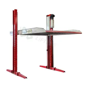 Hydraulic Car Parking Lift Stacker Lift 2-Post Garage Equipment For Vehicle Storage Used For Car Parking Lot For 2 Cars