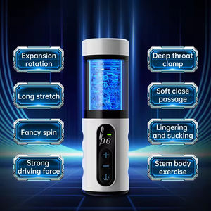 Máquina de Masturbación Automática 4 en 1, Juguetes Sexuales Orales, 9 Modos de Empuje y Rotación, Pantalla Digital, Bomba para Pene, Simulación de Penetración - Product Image 1