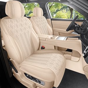 Coprisedili Auto Sportivi in Pelle Scamosciata su Misura per <span class=keywords><strong>AITO</strong></span> M7 M8 M9 5 e 6 Posti Set Completo Traspirante Protezione Sedili Auto per Tutte le Stagioni - Product Image 1